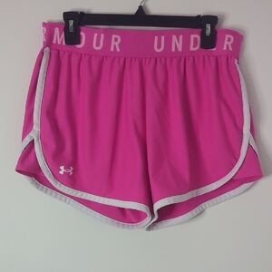 Under Armour Women's Bright Pink Athletic Shorts